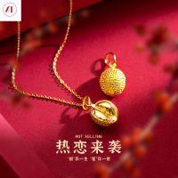 XT Jewellery เกาหลี24K Durian จี้สร้อยคอผู้หญิง Love 916 Original Gold Plated