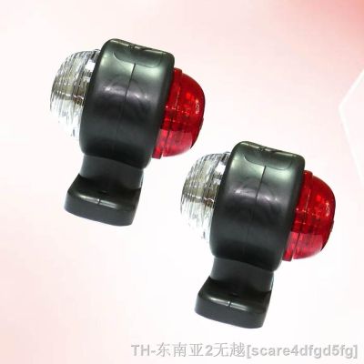 hyf◇ 2pcs Truck Trailer Tail Side Indicators Lamp Small Lights