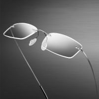 2022 Ultralight Metal Rimless Reading Glasses Men amp;Women Resin Presbyopic Eyeglasses Far Sight Eyewear 1.0 4.0