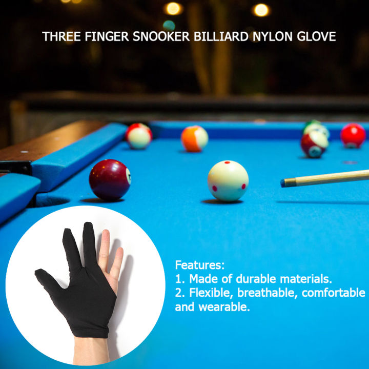 3นิ้วเปิดไลคร่าสนุ๊กเกอร์บิลเลียดถุงมือซ้ายขวามือสากลถุงมือป้องกันมือสำหรับสนุ๊กเกอร์การฝึกอบรม