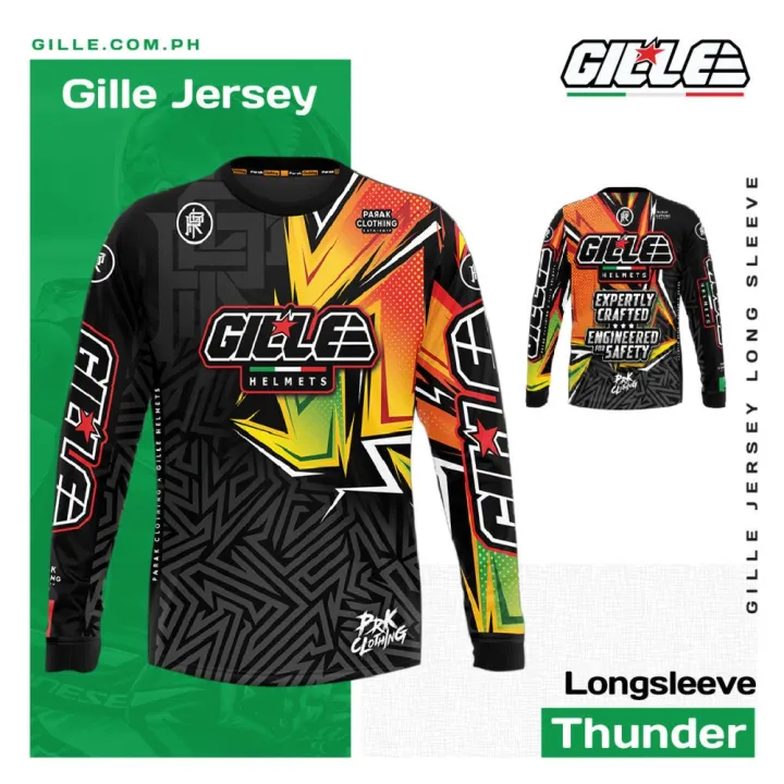 Gille Thunder Motorcycle Jersey Long Sleeve | Lazada PH