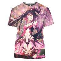 (ในสต็อก) Cloocl Mangas Date A Live Tokisaki Kurumi de mon สาว Homeboy รูปแบบเสื้อยืดอะนิเมะแขนสั้นฮาราจูกุ (ชื่อเล่นและโลโก้ฟรี)