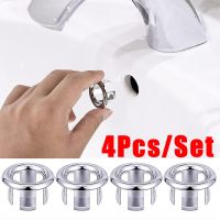 4/1Pcs Bathroom Basin Faucet Sink Overflow Cover Replacement Hole Cover Cap Ring Trim Bath Sink Drain Cap Bathroom Accessories Showerheads