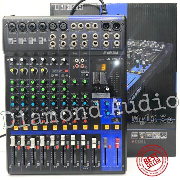Mixer Audio Yamaha Mg12 Xu Grade A Mixing 12 Channel Yamaha Mg 12 Xu