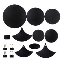 Cymbal Drum Mute Pads Drum Mute Pad Mat Drum Head Pad Sound Off Blocks Belt Mat with 4 Binder Clips for Drum Practice Mute Pad