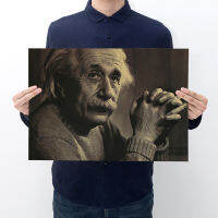 【H032】New Style Celebrity Einstein Poster Vintage Kraft Paper Poster Cafe Decoration