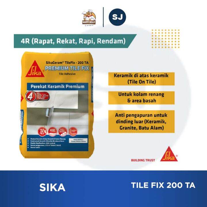 Sika Ceram Ta Tile Fix Kg Perekat Keramik Di Atas Keramik