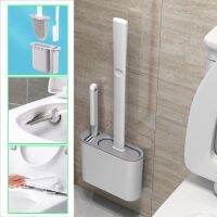 【LZ】✿  Silicone TPR Toilet Brush and Holder Set suspensão de parede cerdas com secagem rápida acessórios do banheiro do assoalho