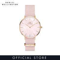 Daniel Wellington ทองคำสีกุหลาบปะการังขนาด28/32มม. นาฬิกาข้อมือหน้าปัดกลมมุก-นาฬิกาสำหรับผู้หญิง-นาฬิกาผู้หญิง-นาฬิกาแฟชั่น-DW ทางการ-Jam Tangan Perempuan