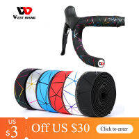 WEST BIKING เทปพันแฮนด์จักรยาน Anti-Slip Silica Gel EVA Shock Absorption Handle Bar Tape Road Bicycle Cycling Wrap End Plug