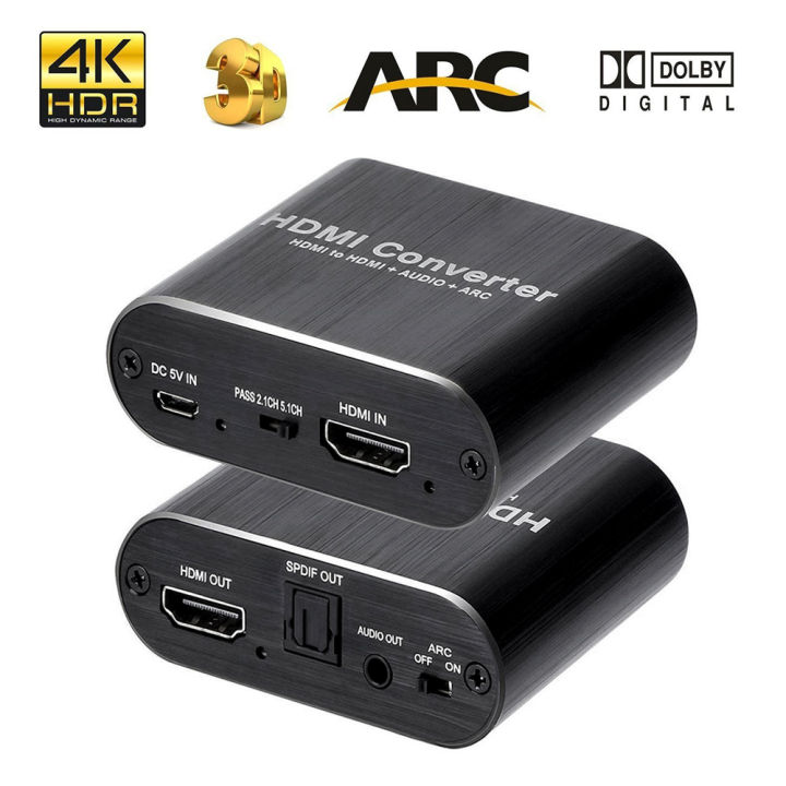 cuguu-เครื่องแยกสัญญาณเสียง4k-60hz-ขายดีตัวแยกออดิโอ-hdmi-4k-toslink-hd-4k-toslink-spdif-สเตอริโอ3-5mm