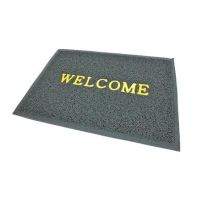 PUM พรมเช็ดเท้า  ดักฝุ่น พรมไวนิ ักฝุ่น WELCOME ขนาด 50X70 ซม. มี 4 สีให้เลือก พรมปูพื้น  พรมแต่งบ้าน