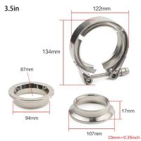 □ Motorbike Stainless Steel 304 Exhaust Pipe Clamp Powerful Hose Clip For Slip on Exhaust Muffler Silencer Car Accessories