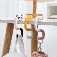 XHLXH Portable Kawaii Multifunctional Animal Cat Decorative Folding Table Hook Handbag Hanger Hook Key Holder