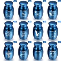 Blue Human Ashes Keepsake Angel Wings Memorial Urn Mini Cremation Urns Ashes Holder For Human Memorial Urns