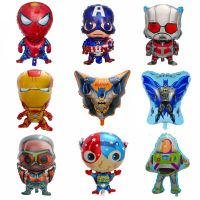 super heros foil balloons spiderman Captain iron man batman balloon kids toys inflatable birthday party Balloon de