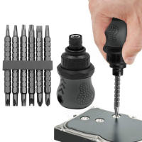 12 In 1 Cross Multi-Function Telescopic Bit Mini ไขควง Ratchet Dual-Purpose ไขควงซ่อมเครื่องมือในครัวเรือน