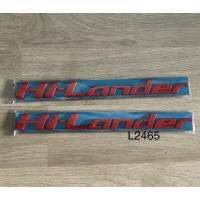 โลโก้HI-LANDERปี2012-2019 ขนาด28x2.5cm. สีแดง ราคาต่อคู่ พลาสติก