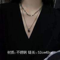 มาใหม่ Fashion necklace สร้อยคอเงินแท้925 เวอร์ชั่นเกาหลีแฟชั่น รูปแบบใหม่