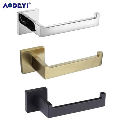 【CW】 Matte Toilet Paper Holder Wall Mount Tissue Roll Hanger 304 Accessories Brushed Gold