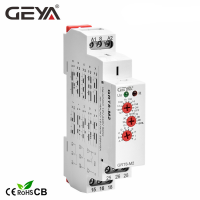 จัดส่งฟรี GEYA GRT8-M 16A มัลติฟังก์ชั่จับเวลารีเลย์ที่มี10ฟังก์ชั่นทางเลือก AC DC 12โวลต์24โวลต์220โวลต์230โวลต์เวลารีเลย์