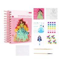 Princess Dress Up Coloring Book Art Dress Up Book DIY Craft Kit Princess Dress Up Coloring Sticker Book with Watercolor Painting Stickers Poking Kids Road Trip Activities charmingly