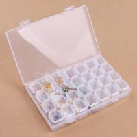 28 Grids Compartments Plastic Storage Box Jewelry Box Case Beads Removable Craft Embroidery Nail Storage Organizer Storage Box