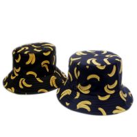 [COD] New cross-border fisherman hat summer double-sided can bring banana personality men and women travel sun protection