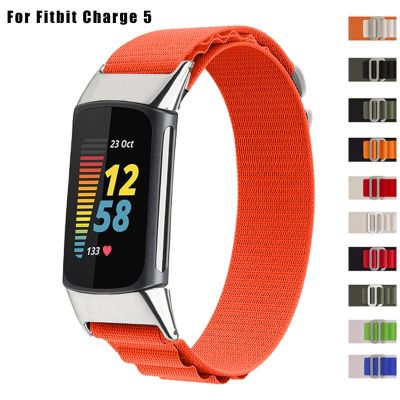 Alpine Loop Band สำหรับ Fitbit Charge 5สายไนลอนสำหรับ Fitbit Charge 4/3สายนาฬิกาสมาร์ทวอชสำหรับกีฬากำไลข้อมือสำหรับผู้ชายและผู้หญิง