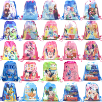 10203040 Cars Princess Sofia Frozen Moana Snow White Mickey Non- Fabrics Shopping Bag Drawstring Backpack