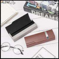 ALENE Unisex ลายไม้ สี่เหลี่ยมผืนผ้า อุปกรณ์เสริมแว่นตา เคสแว่น ป้องกันแว่นตา กล่องแว่นตา