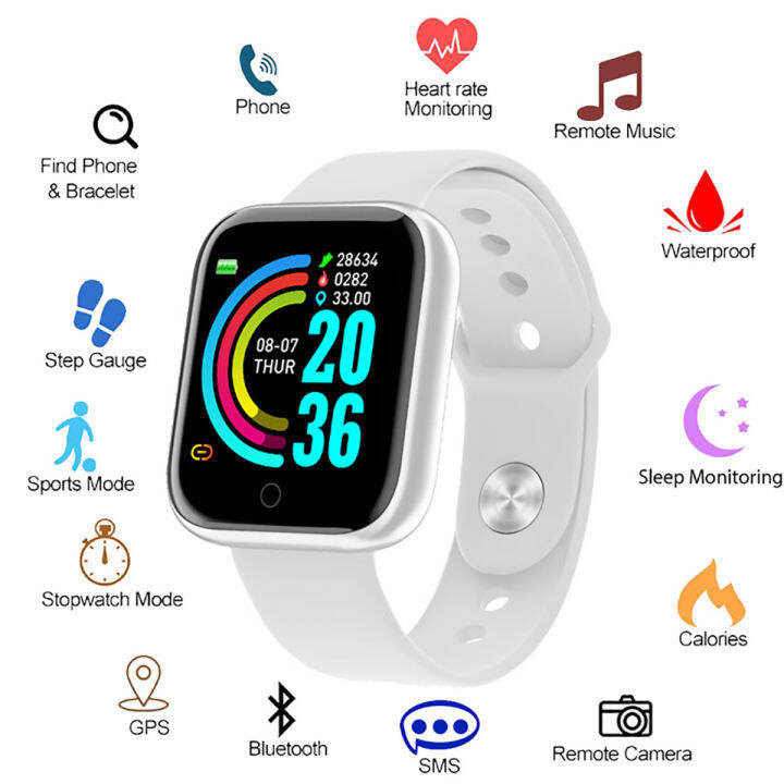 smart-watch-d20-นาฬิกาสมาร์ทวอทช์-d20-smart-watch-bluetooth-4-0-นาฬิกาอัจฉริยะ-ฟิตเนสแทรคเกอร์-นับก้าวได้-fitness-tracker-smart-band-smart-bracelet-ชาร์จก่อนใช้