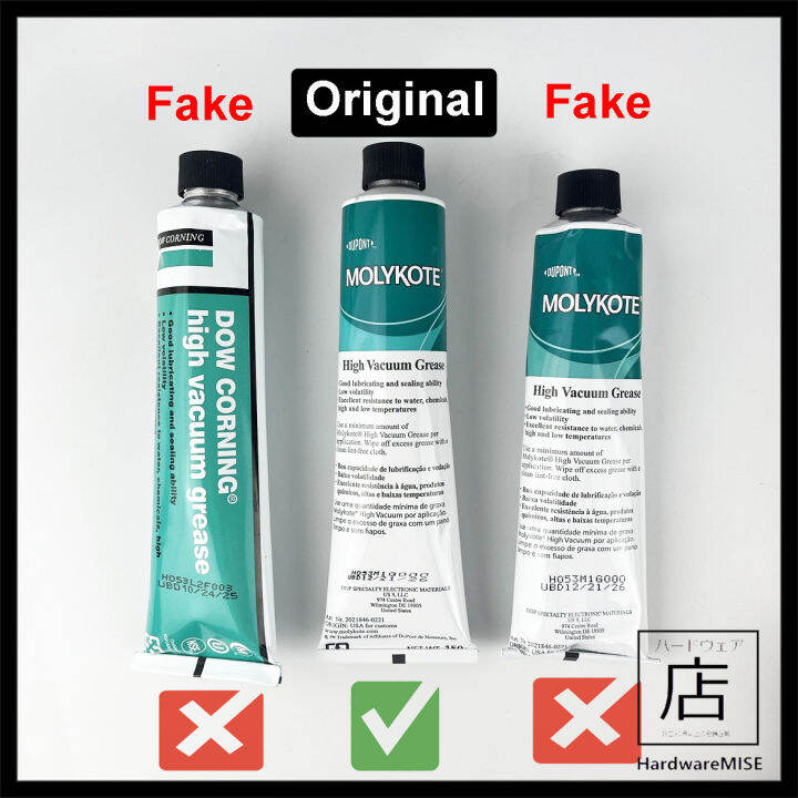 Dow Corning High Vacuum Grease 150g tube Molykote HVG By Dupont