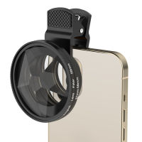 KnightX Professional เลนส์ชุดกล้องพร้อมคลิปเลนส์บนศัพท์ Micro Wide Angle Prism Filter สำหรับ Android Smartphone