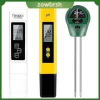 ZOWBRSH 3pcs 0 - 9999 PPM เครื่องวัดค่า pH 0.00- 14.00 PH พลาสติกทำจากพลาสติก เครื่องวัดค่า TDS PPM การชดเชยอุณหภูมิ สีเหลืองสีขาวสีเขียว เครื่องวัดความชื้นในดิน น้ำดื่มดื่มน้ำ