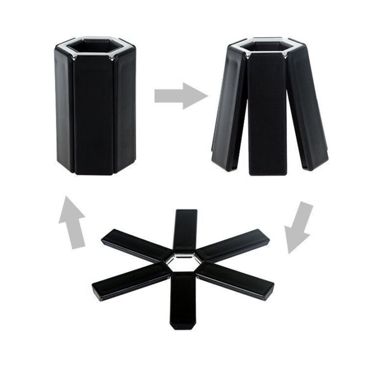 1pcs-portable-black-foldable-non-slip-heat-resistant-placemat-trivet-pan-pad-pot-holder-mat-coaster-cushion-kitchen-accessories