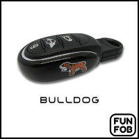 กรอบกุญแจโลหะเข้ารูปแต่ง แบบ Slim ลาย หมาบลูด็อก (Bulldog) [สำหรับ Gen3 NEW MINI รุ่น F54/F55/F56/F57/F60] [สินค้าพร้อมส่ง]