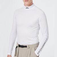 [J.LINDERBERG] New Style Summer GOLF Ice Silk Long-Sleeved Mens Top Bottoming Shirt Sunscreen Anti-Ultraviolet Round Neck Quick-Drying Outdoor Sports