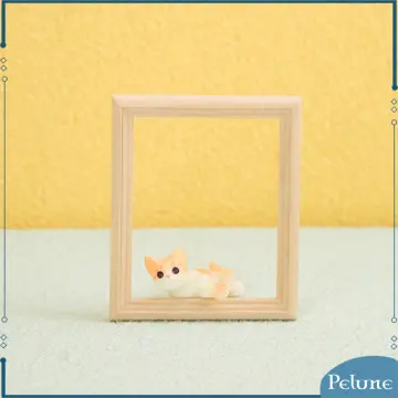 Miniatureframe Picture Frame Album Small Mini Frames Wood Unfinished  Supplies Micro Toys Painting Ornament Decor