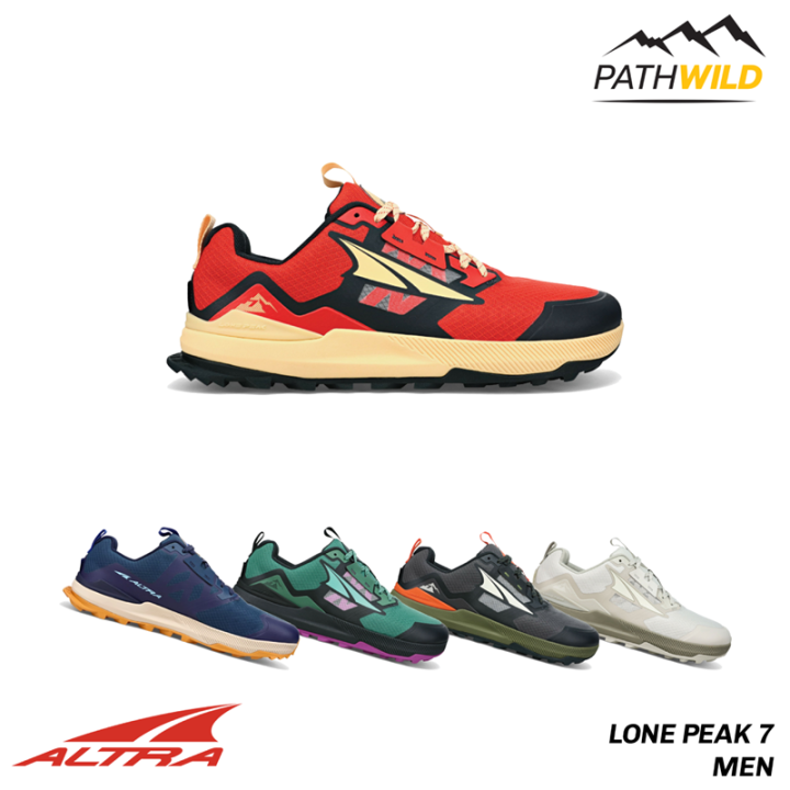 ALTRA LONE PEAK 7 MEN รองเท้าวิ่งเทรล Zero Drop รองเท้าหน้ากว้าง Lazada.co.th