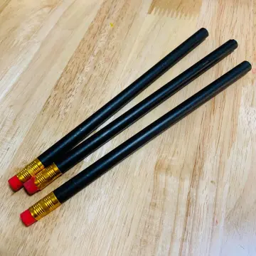 6PCS/set AMSPEC #570 JUMBO Black Pencil with eraser Primary grade