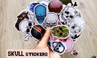 Sticker Skull Bộ Hình Dán Chủ Đề Đầu Lâu Cực Ngầu 2021 thumbnail