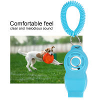 5PCS Portable 2 in 1 Dog Clickers Training Whistle with Wrist Strap Pet Training Tools