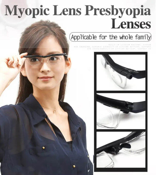 Geegobuy Adjustable Focus Reading Glasses Lazada