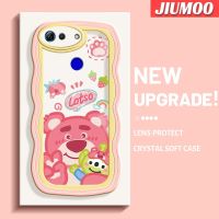 JIUMOO เคสสำหรับ Honor V20 V30 Pro เคสรูปหมีมาคารอนโคโลเรียขอบคลื่นนุ่มกันกระแทกป้องกันรอยขีดข่วนกล้องเคสมือถือรูขุมขนที่ดี TPU ซิลิโคนแบบใสฝาครอบป้องกัน