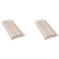 100Pcs Wooden Dowel Rods Unfinished Wood Dowels, Solid Hardwood Sticks for Crafting, Macrame, DIY &amp; More, Sanded Smooth