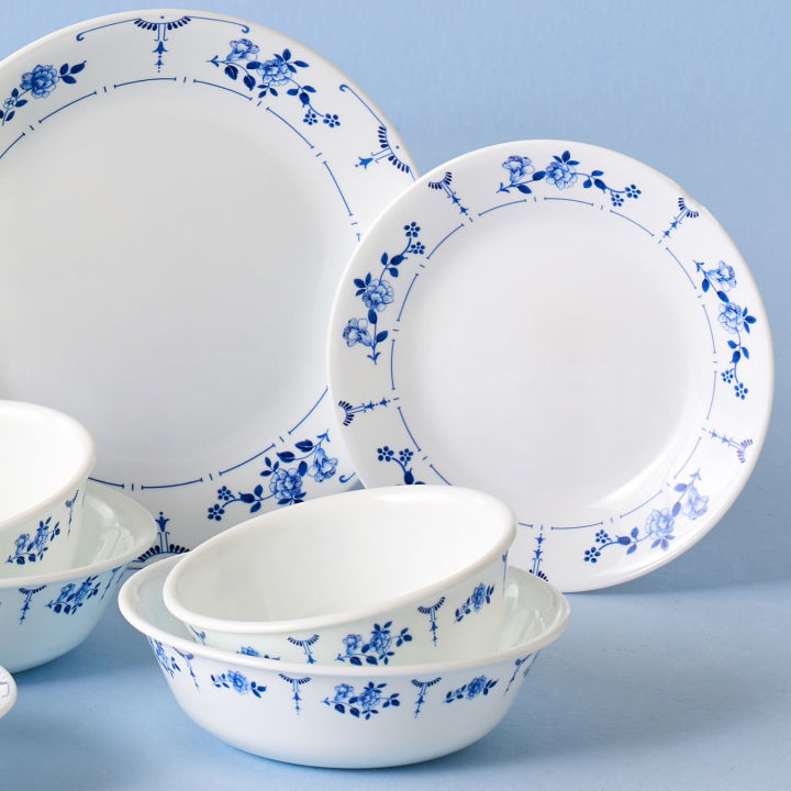 corelle-classic-flora-เครื่องใช้บนโต๊ะอาหาร-อาหารเย็น-10p-เครื่องล้างจาน-เตาอบ-ตู้เซฟ