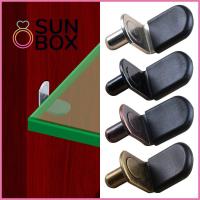 SUN BOX 20Pcs เฟอร์นิเจอร์สำหรับตกแต่ง เหล็กไร้สนิม ที่ยึดเล็บ ถ้วยดูดยึด หมุดยึดตู้ ที่วางตู้ แผ่นรองรับแผ่น แกนรองรับชั้นวาง