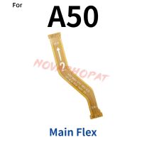 Novaphopat สำหรับ Samsung Galaxy A50 A505F USB ปลั๊กแท่นชาร์จคอนเนคเตอร์ LCD บอร์ดไมโครโฟนสายเมนบอร์ดโค้งหลัก