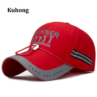 Kuhong Runner ผู้ชายผู้หญิงกลางแจ้งหมวกกีฬาเบสบอลหมวกวิ่งแห้งเร็วหมวก